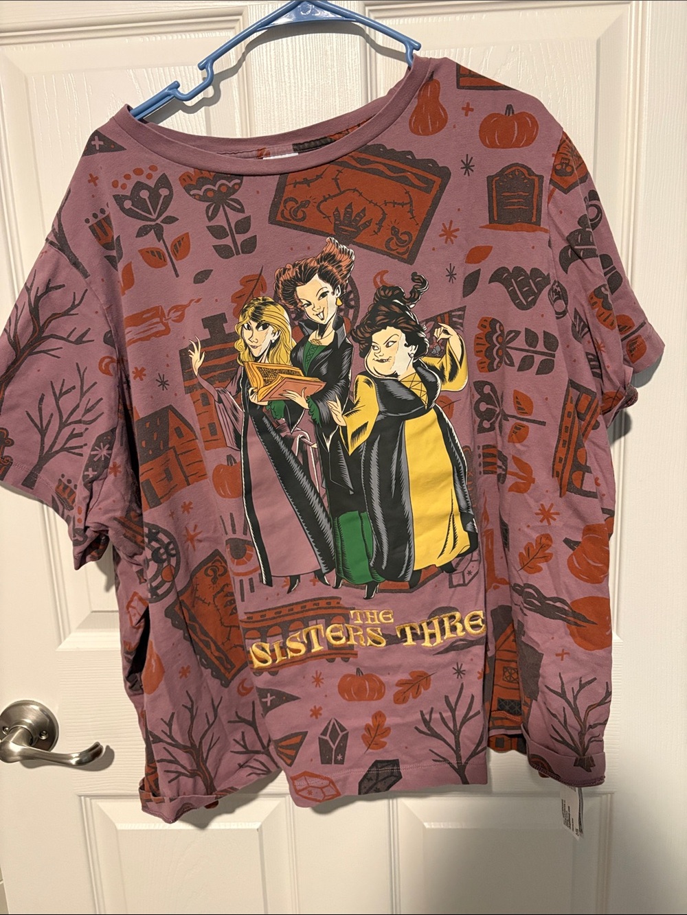 Disney Purple Hocus Pocus The Sisters Three Graphic Short Sleeve Tee